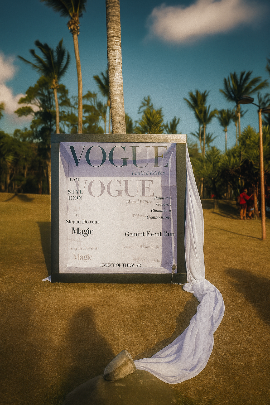 Scénographie tropicale, événement Gemini Event